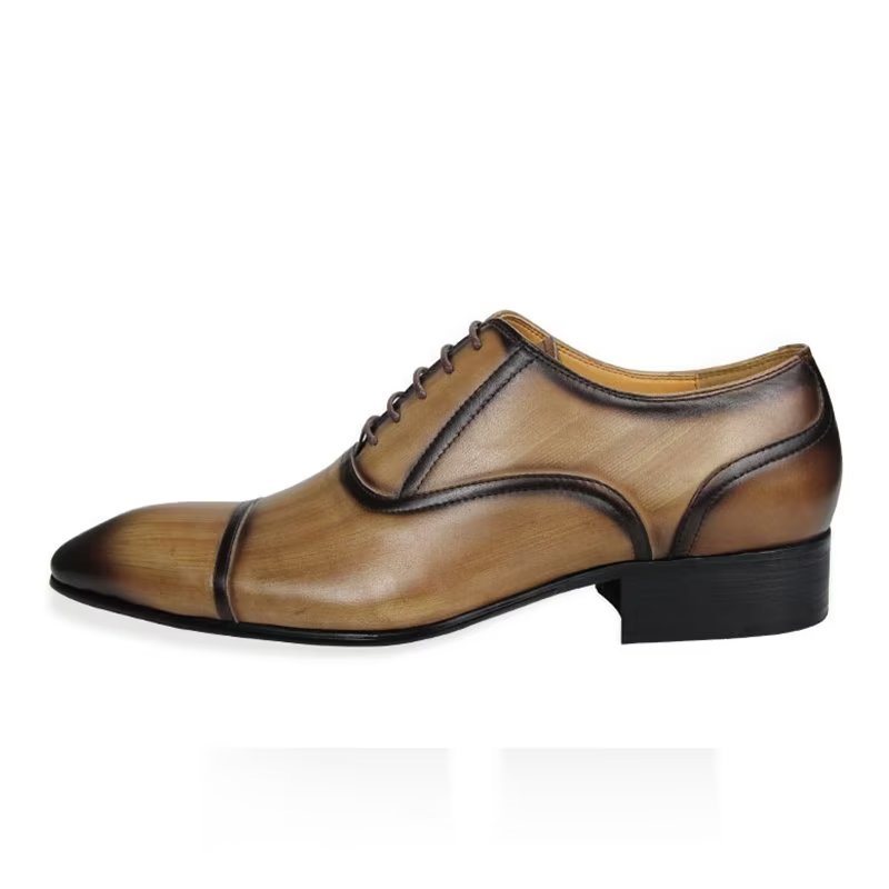 Miesten Juhlakengät Aidosta Nahasta Valmistetut Elegance Wedding Brogues - Ruskea