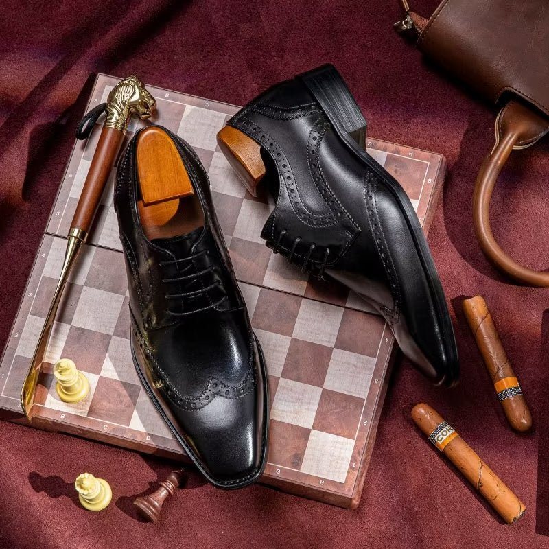 Miesten Juhlakengät Brogue Dress -kengät - Musta