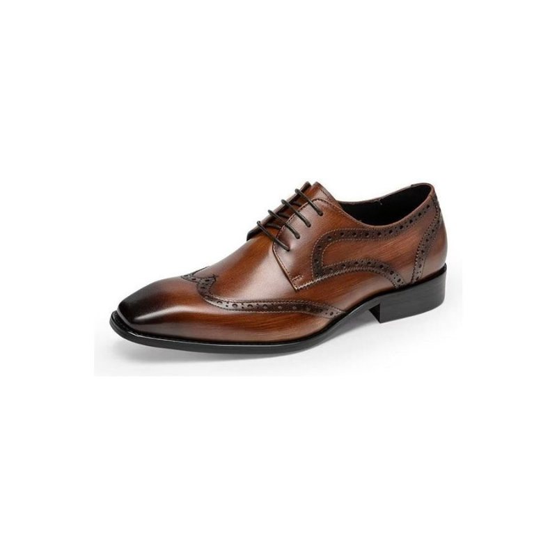 Miesten Juhlakengät Brogue Dress -kengät - Kahvi