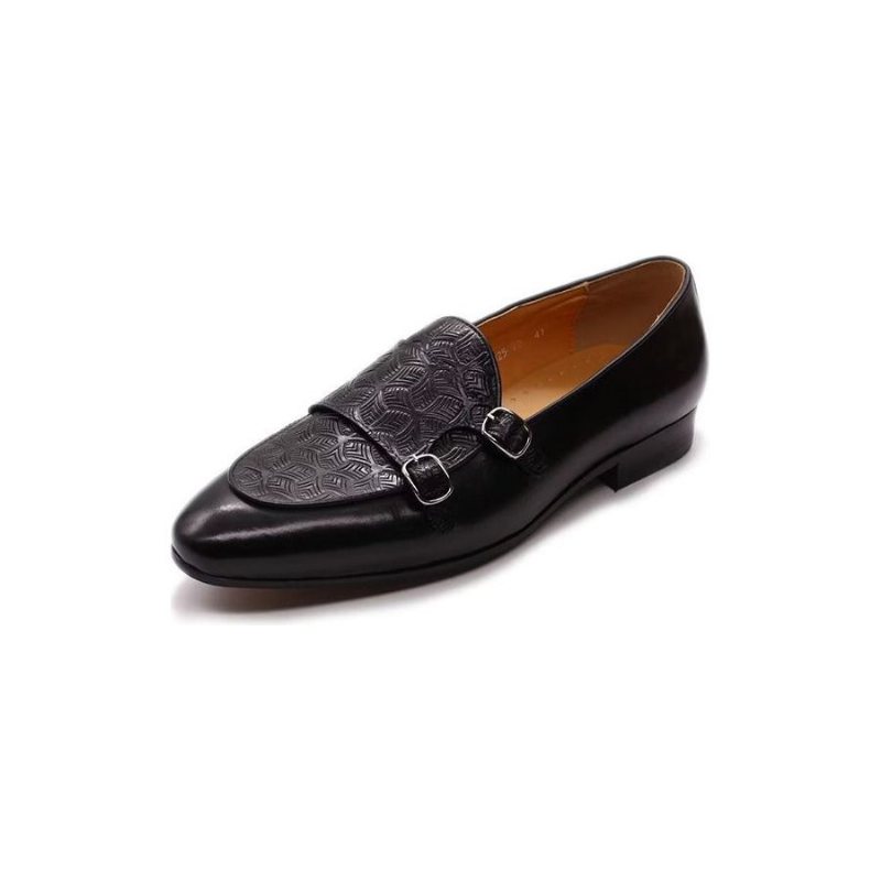 Miesten Juhlakengät Eksoottiset Monkstrap-mekkokengät - Musta