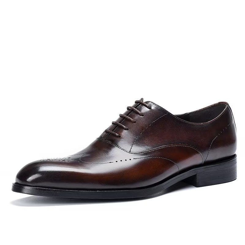 Miesten Juhlakengät Elegance Oxford Dress -kengät - Kahvi