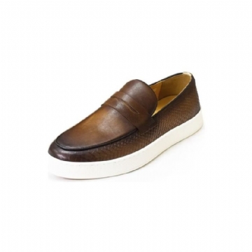 Miesten Juhlakengät Elegantti Nahkainen Alustasku Brogue-kenkiin