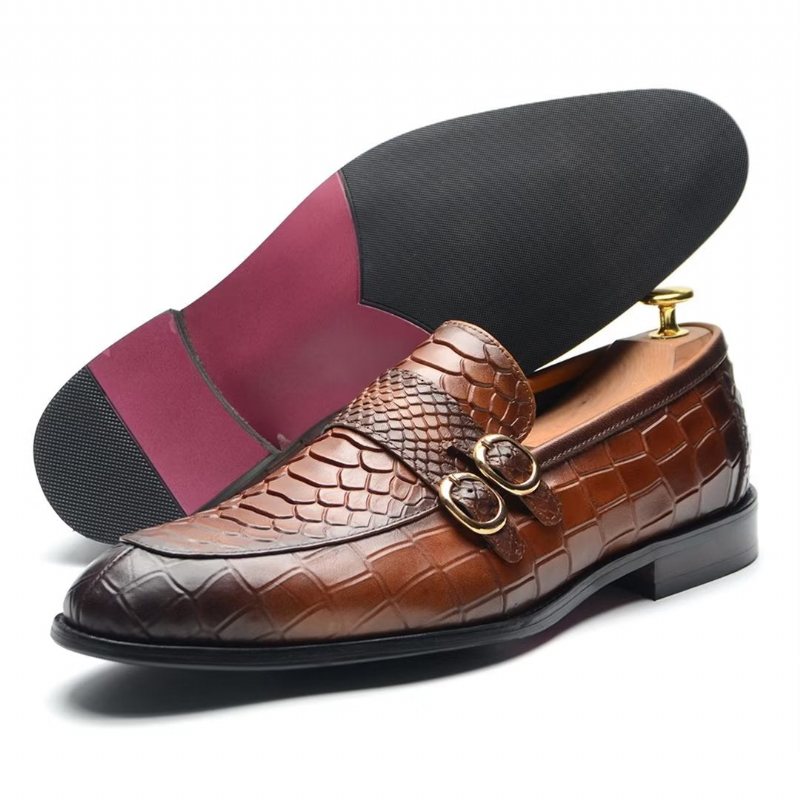 Miesten Juhlakengät Executive Slip-on Business -kengät - Ruskea