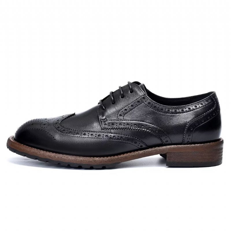 Miesten Juhlakengät Hienot Brogues - Musta