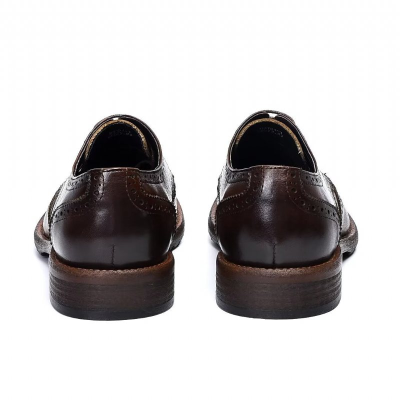 Miesten Juhlakengät Hienot Brogues - Kahvi