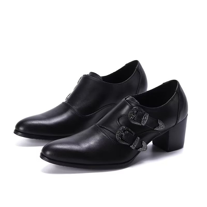 Miesten Juhlakengät Monkstrap-mekkokengät - Musta