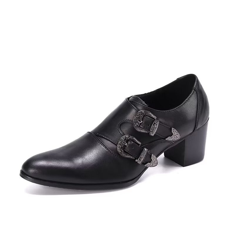 Miesten Juhlakengät Monkstrap-mekkokengät - Musta