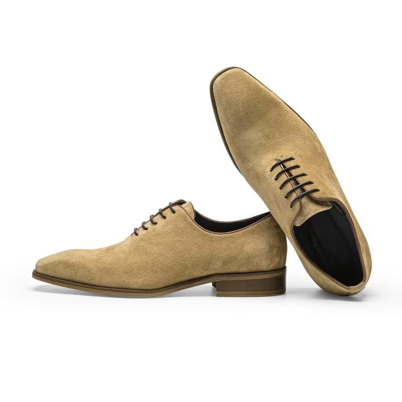 Miesten Juhlakengät Suede Elegance Oxford -mekkokengät - Beige