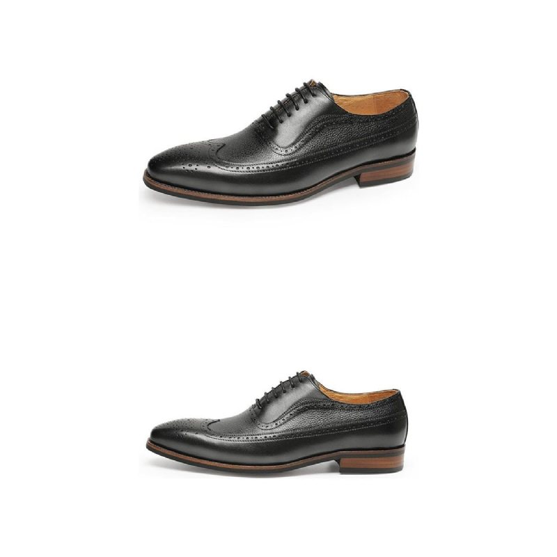 Miesten Juhlakengät Terävänauhaiset Brogues - Musta