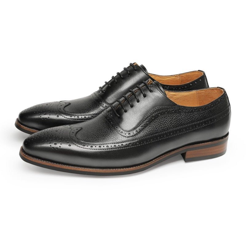 Miesten Juhlakengät Terävänauhaiset Brogues - Musta