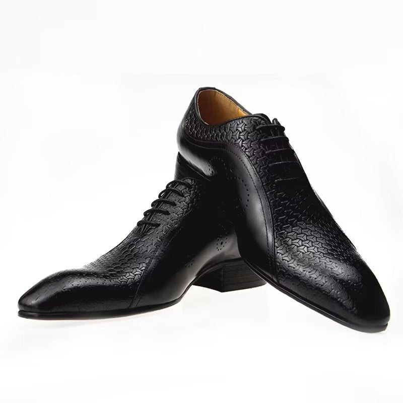 Miesten Juhlakengät Tyylikkäät Wedding Brogues - Musta