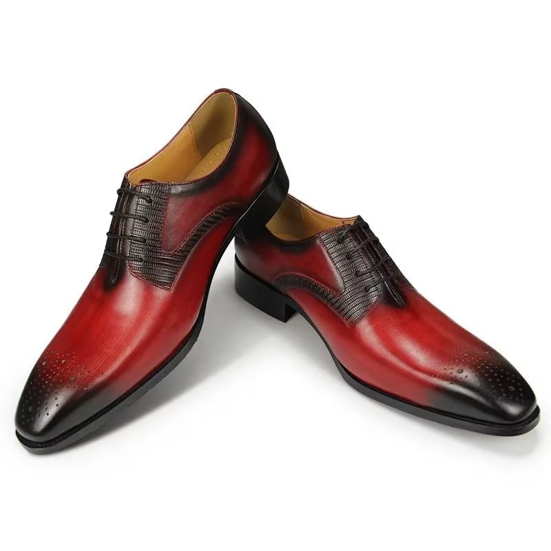 Miesten Juhlakengät Tyylikkäät Wedding Brogues - Punainen
