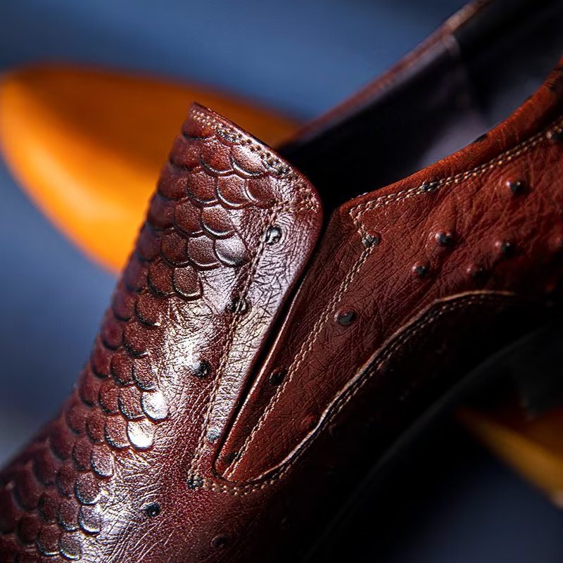 Miesten Juhlakengät Ylelliset Croctex-slip-on-jalkineet - Kahvi