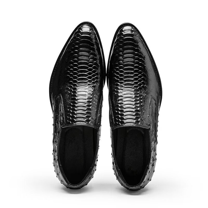 Miesten Juhlakengät Ylelliset Croctex-slip-on-jalkineet - Musta