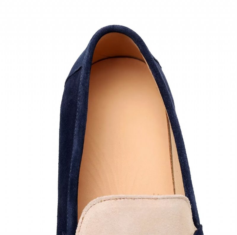 Miesten Loaferit Klassiset Nahkaiset - Sininen