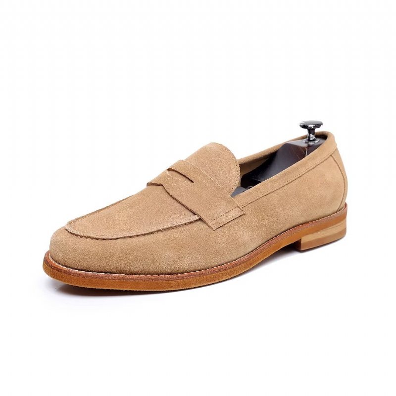 Miesten Loaferit Klassiset Nahkaiset - Sininen