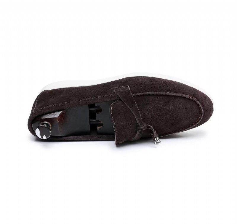 Miesten Loaferit Nahkaiset - Kahvi