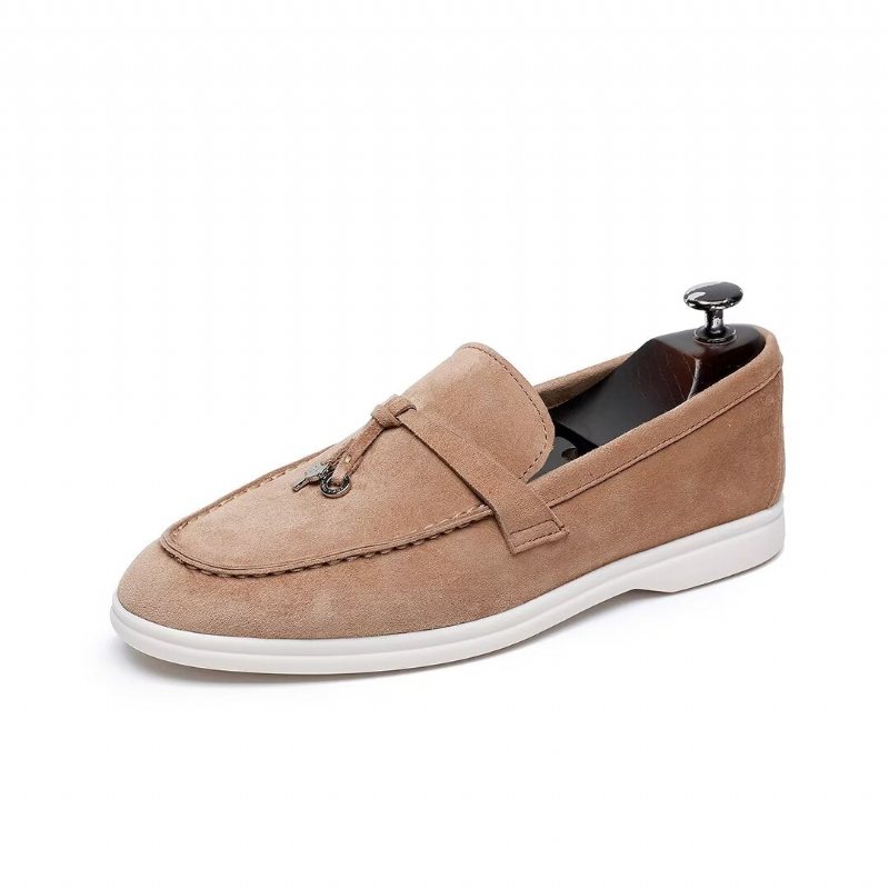 Miesten Loaferit Nahkaiset - Kahvi