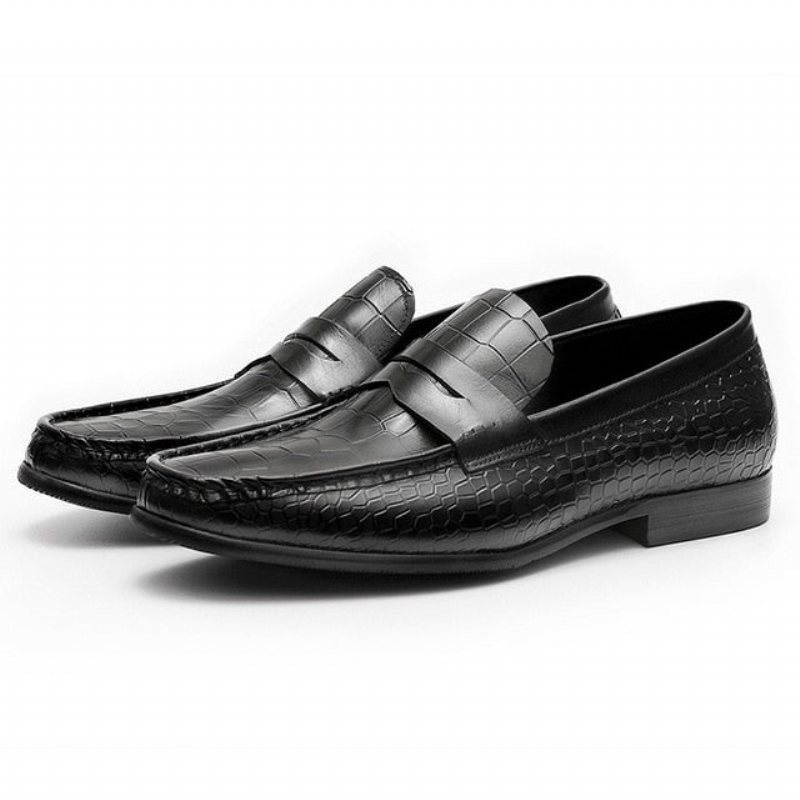 Miesten Loaferit Ylelliset Croctex Slip On Brogues Loafers - Musta