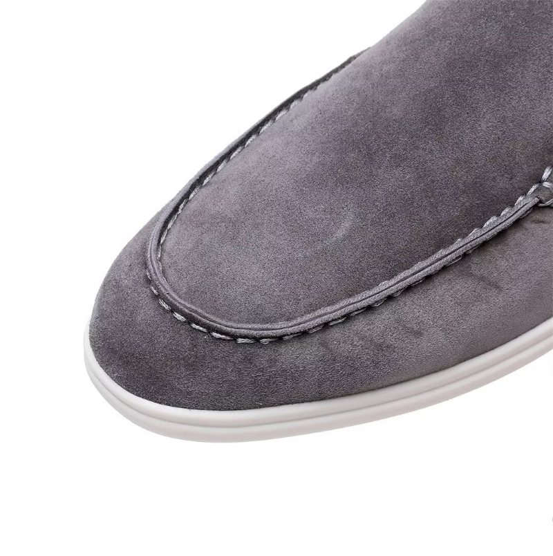 Miesten Loafers Nahka - Harmaa