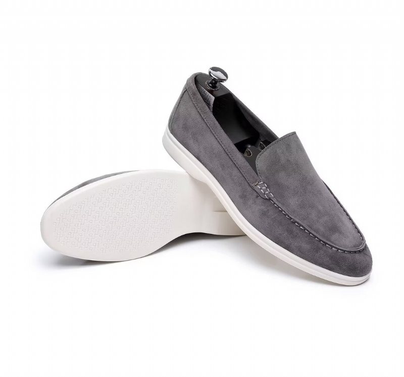 Miesten Loafers Nahka - Harmaa