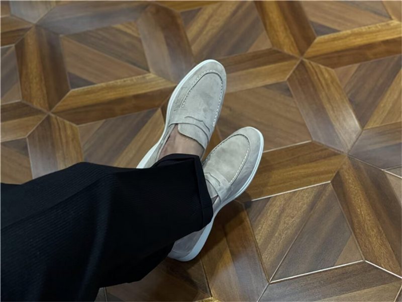 Miesten Loafers Premium Nahka - Kahvi