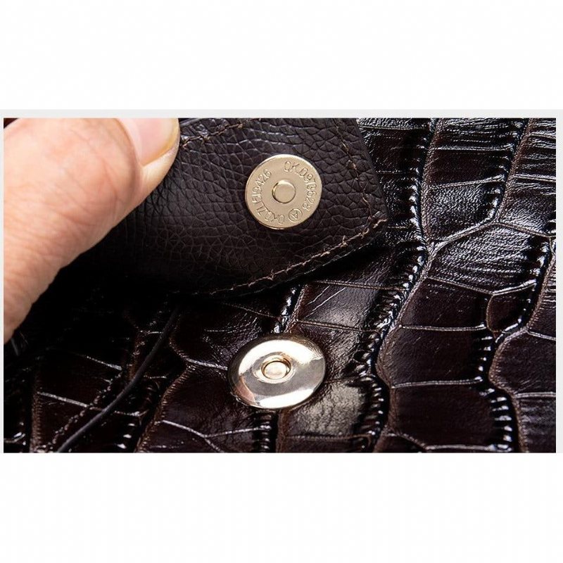 Miesten Lompakot Vintage Nahkainen Clutch-lompakko - Kahvi