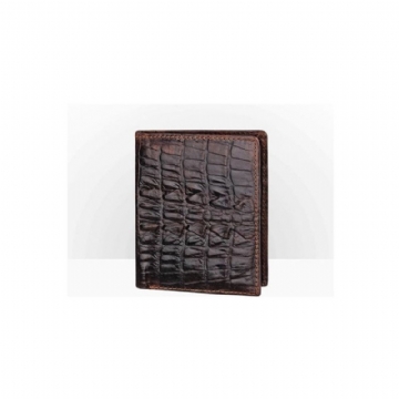 Miesten Lompakot Ylellinen Crocskin Lyhyt Lompakko