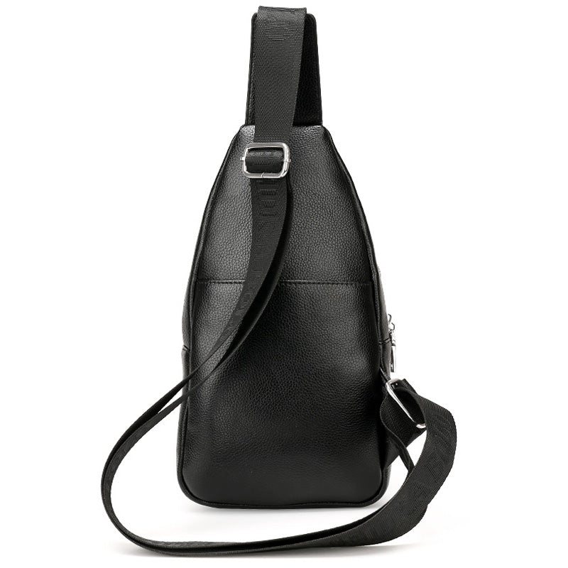 Miesten Olkalaukut Eksoottinen Croc-print Single Strap Sling -reppu - Musta