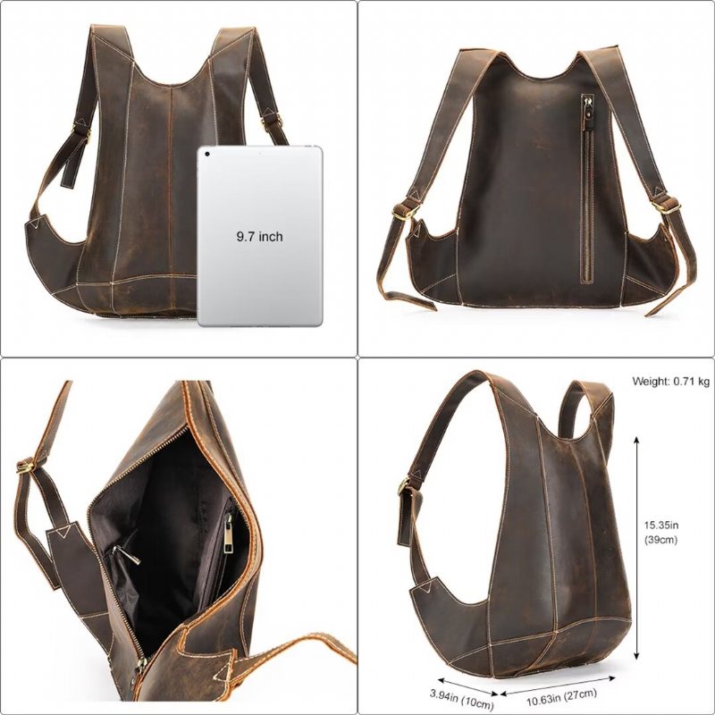 Miesten Reput Pinnacle Prestige Leather Tote - Kahvia