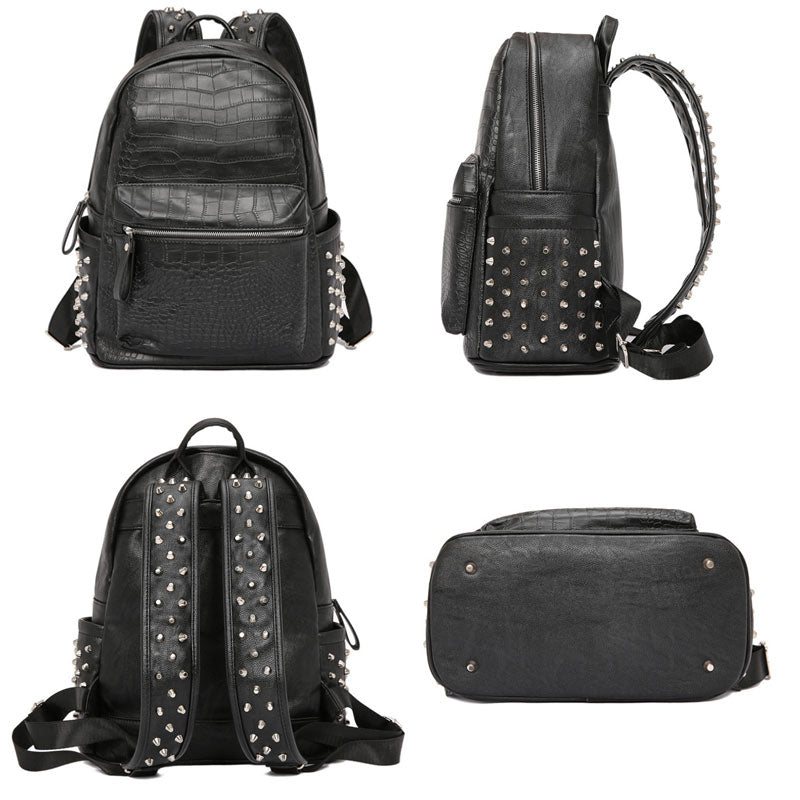 Miesten Reput Vetoketjuniitit Chic Handle Reppu - Musta