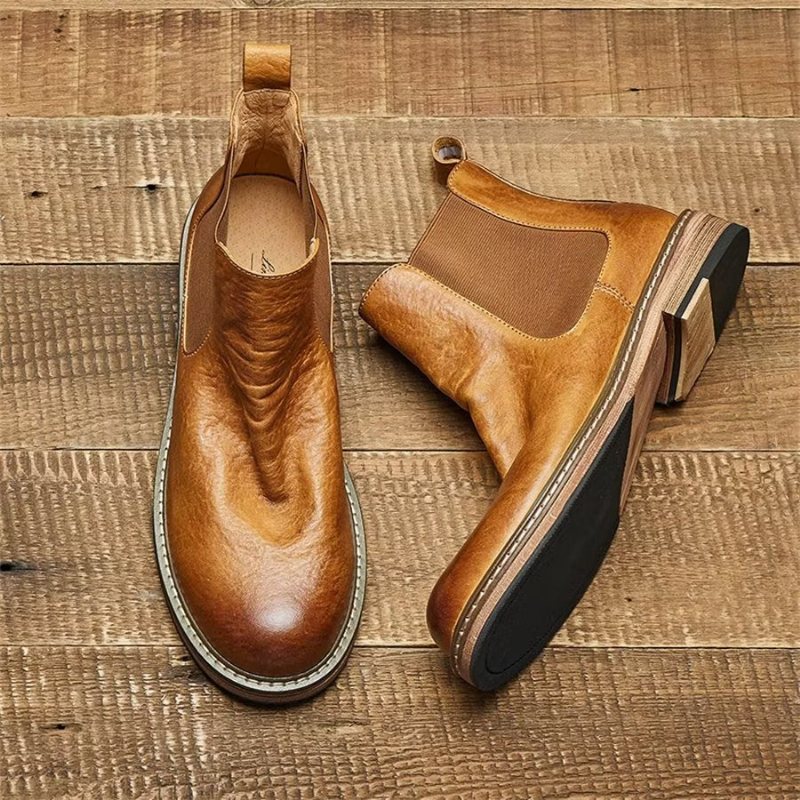 Miesten Saappaat Elegant Equine Slip On Nilkkatossut - Kahvi