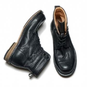 Miesten Saappaat Elegantti Equine Lace Up Klassiset Nilkkurit