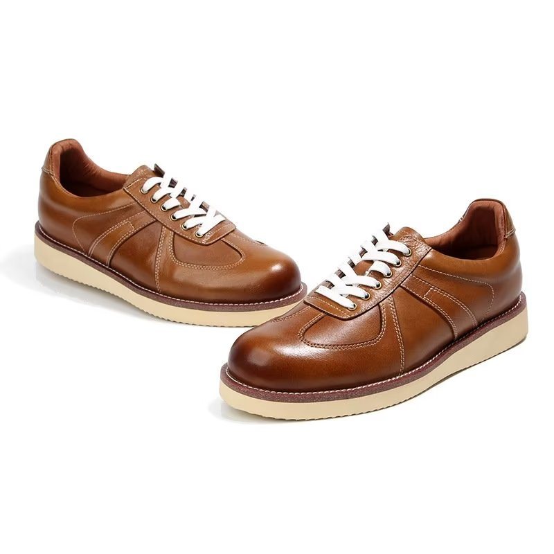 Miesten Vapaa-ajan Kengät Muodikkaat High Top Fashion -lenkkarit - Ruskea