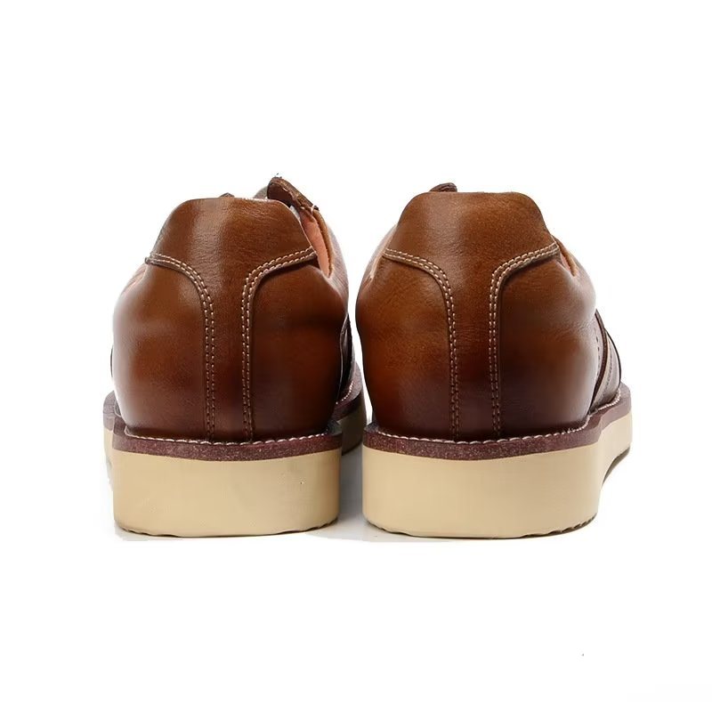 Miesten Vapaa-ajan Kengät Muodikkaat High Top Fashion -lenkkarit - Ruskea