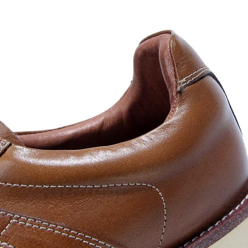 Miesten Vapaa-ajan Kengät Muodikkaat High Top Fashion -lenkkarit - Ruskea