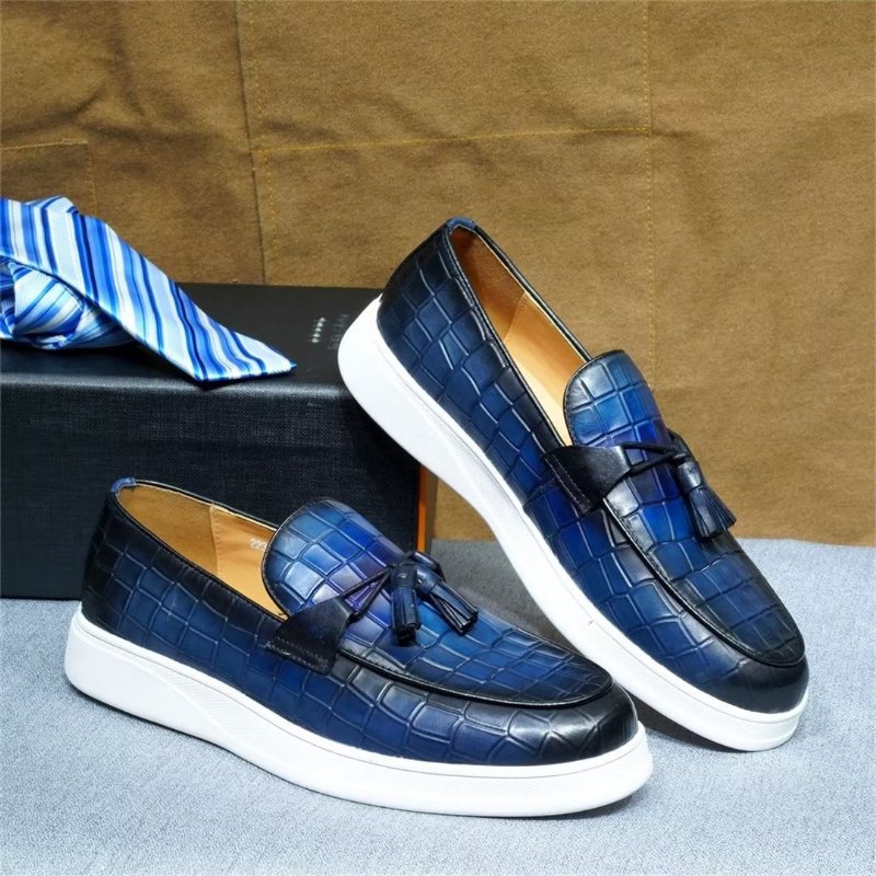Miesten Vapaa-ajan Kengät Muodikkaat Slip-ons - Sininen