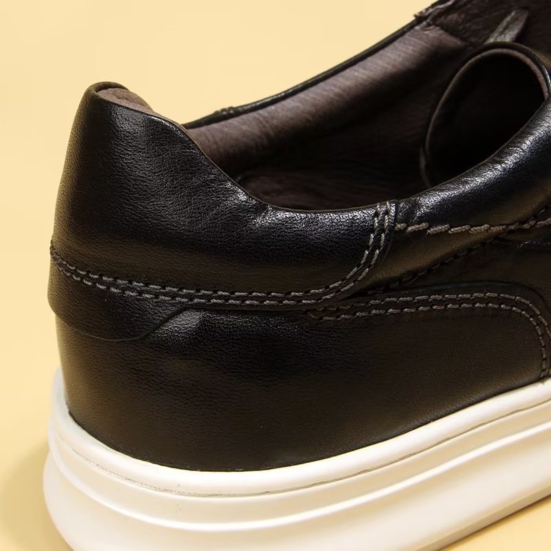 Miesten Vapaa-ajan Kengät Tyylikkäät High Top Fashion -lenkkarit - Musta